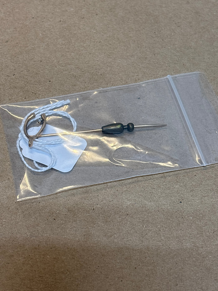 10K Wishbone Stick Pin (1.1g-without stopper)
