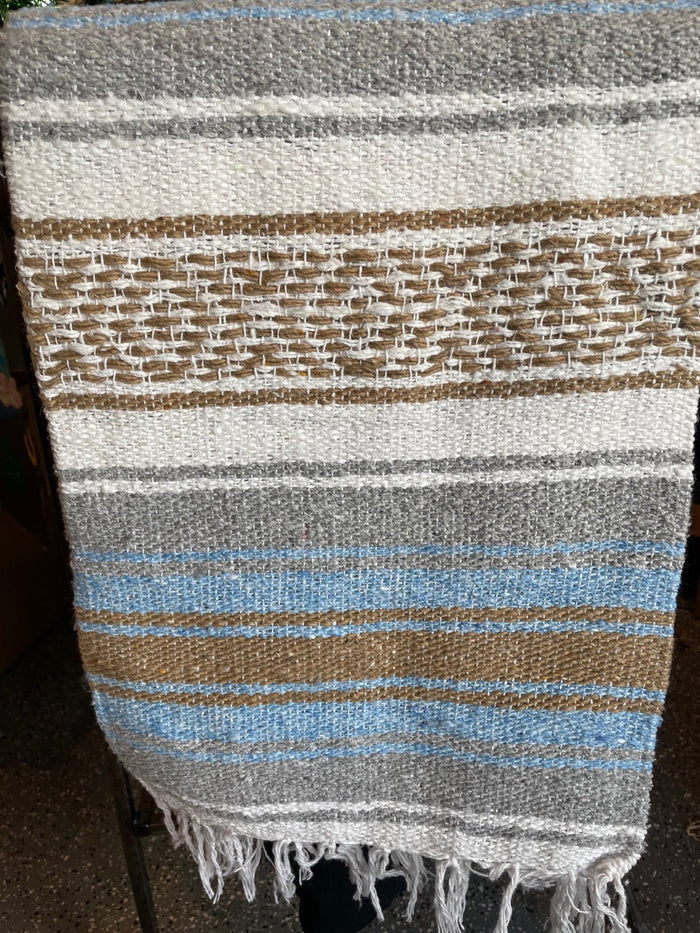 Beach Towels l Throw Blankets - Brown | Blue | Gray #104