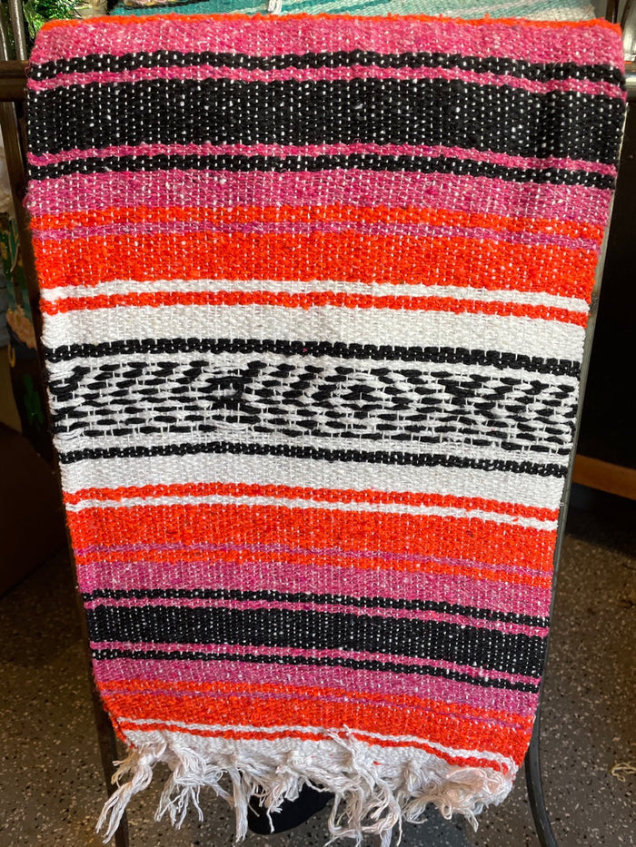 Beach Towels l Throw Blankets - Pink | Black | Orange #106