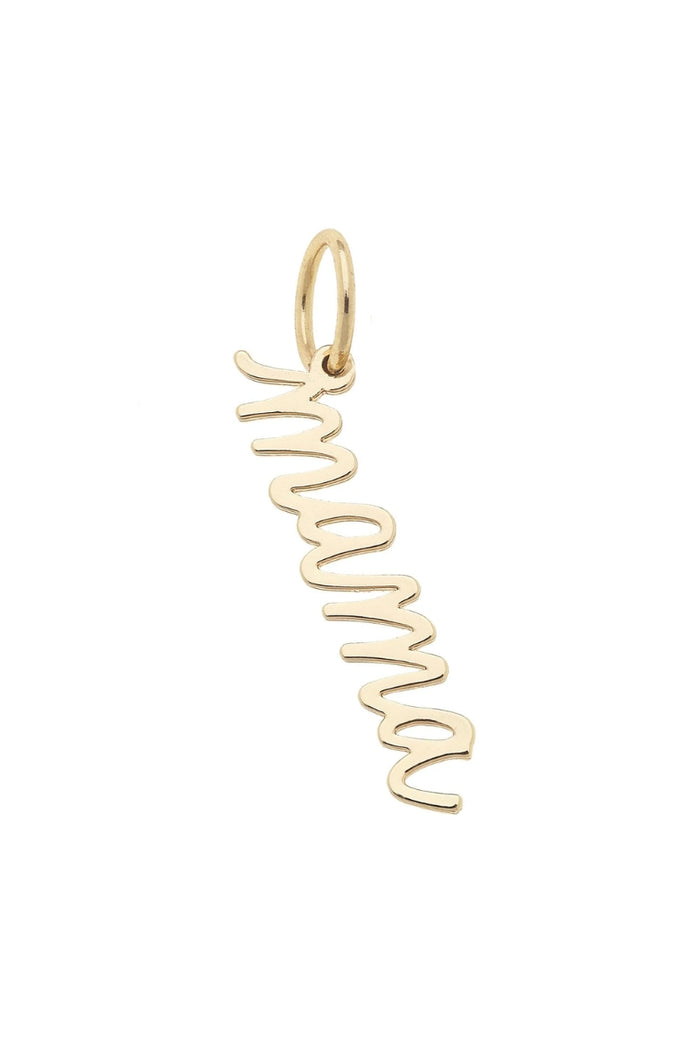 Canvas Style Charms-"Mama" Cursive Script