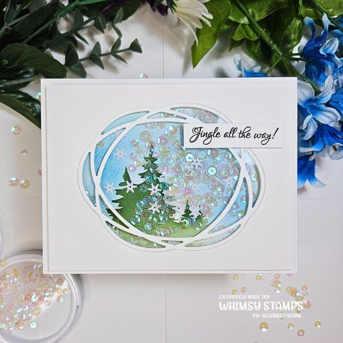 Connected Oval Frame Die - Whimsy Stamps
