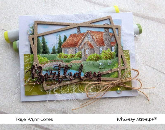 Connected Rectangle Frame Die - Whimsy Stamps