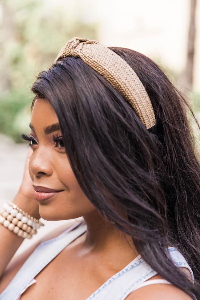 Endless Coastlines Rattan Khaki Headband