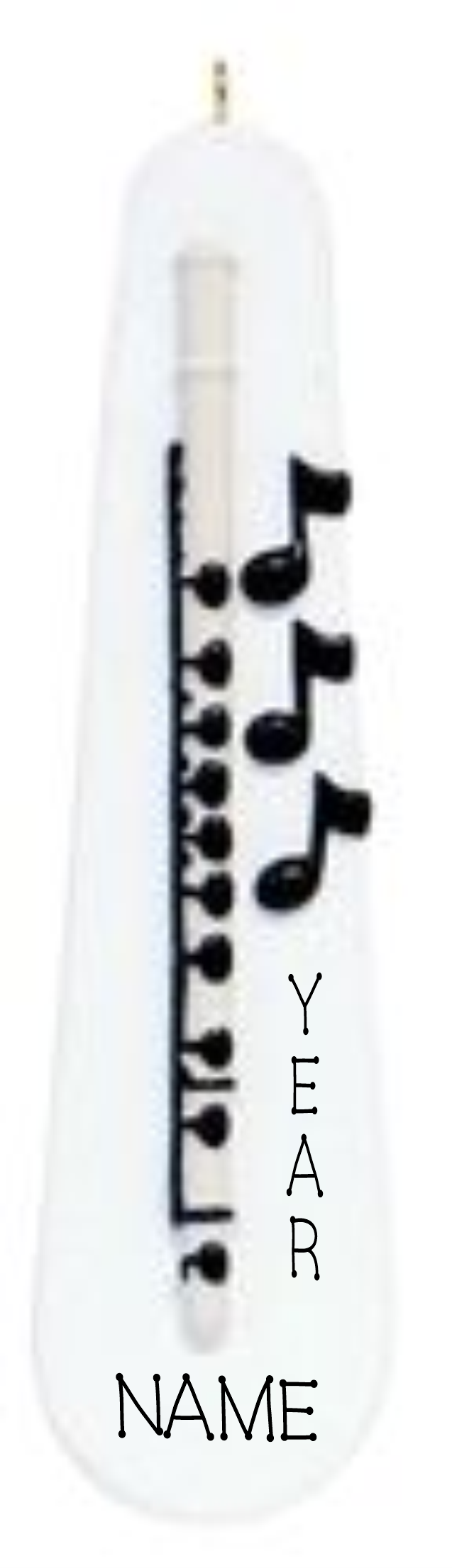Flute- Personalized Christmas Ornament