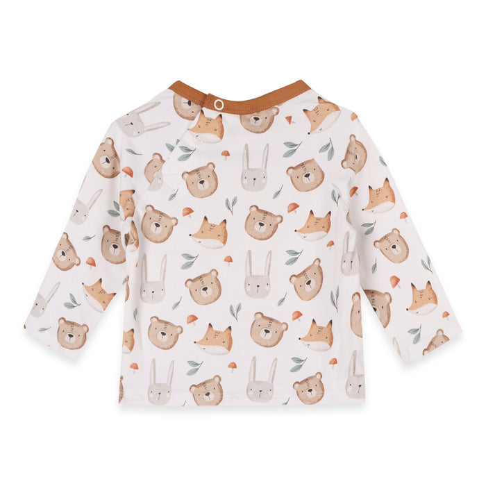 Forest Animals Fox Bear Baby Top & Pants Set (Organic Jersey)
