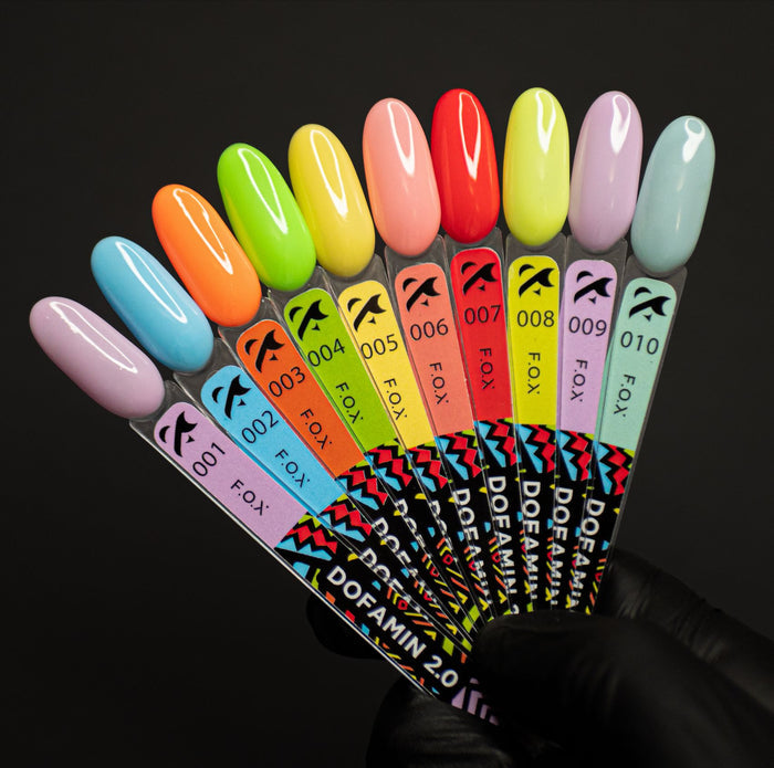 F.O.X Dofamin 2.0 — Nail Swatch Sticks (set of 10) F.O.X