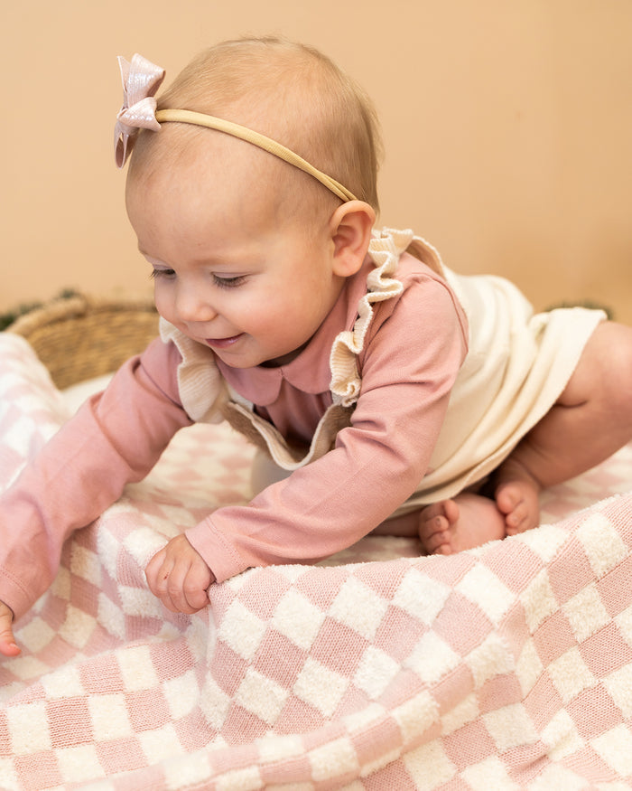 Fox Jacquard Knit Baby Tunic Dress Set (Organic Cotton)