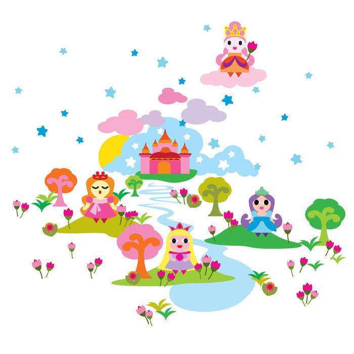 French Bull Princess Wall Decal