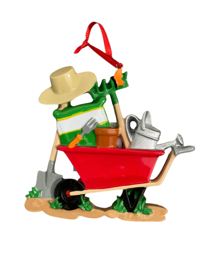 Gardening- Personalized Christmas Ornament