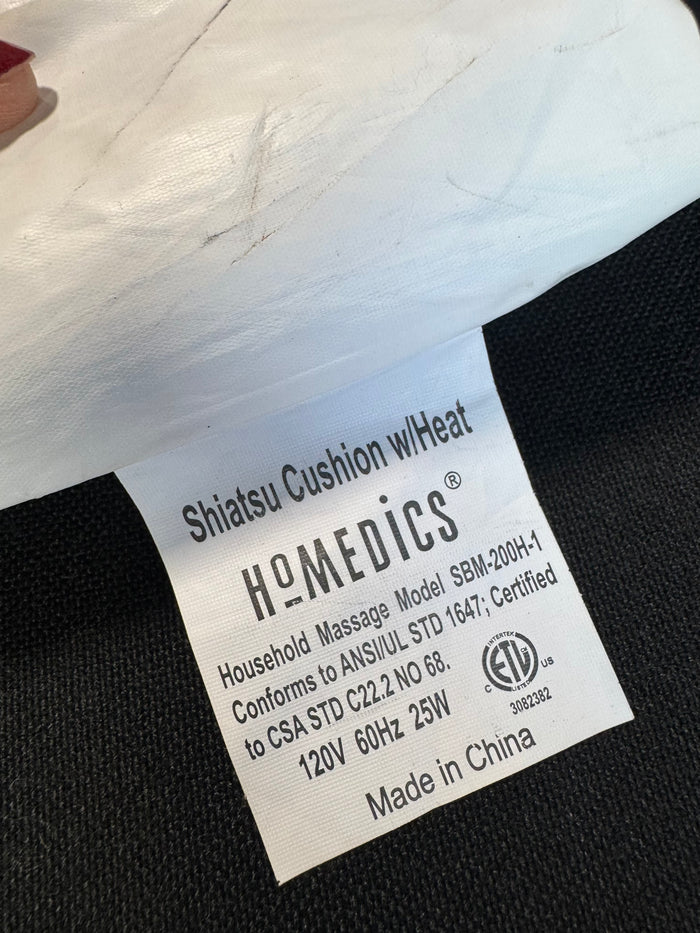 HoMedics Shiatsu Cushion Back Massager with Heat