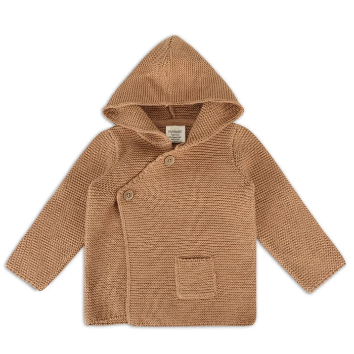 Hooded Button + Pocket Sweater