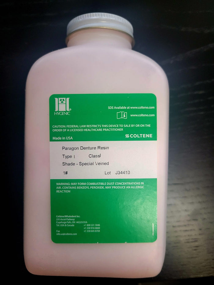 Hygenic Paragon Denture Resin Powder ONLY 1Lb pkg