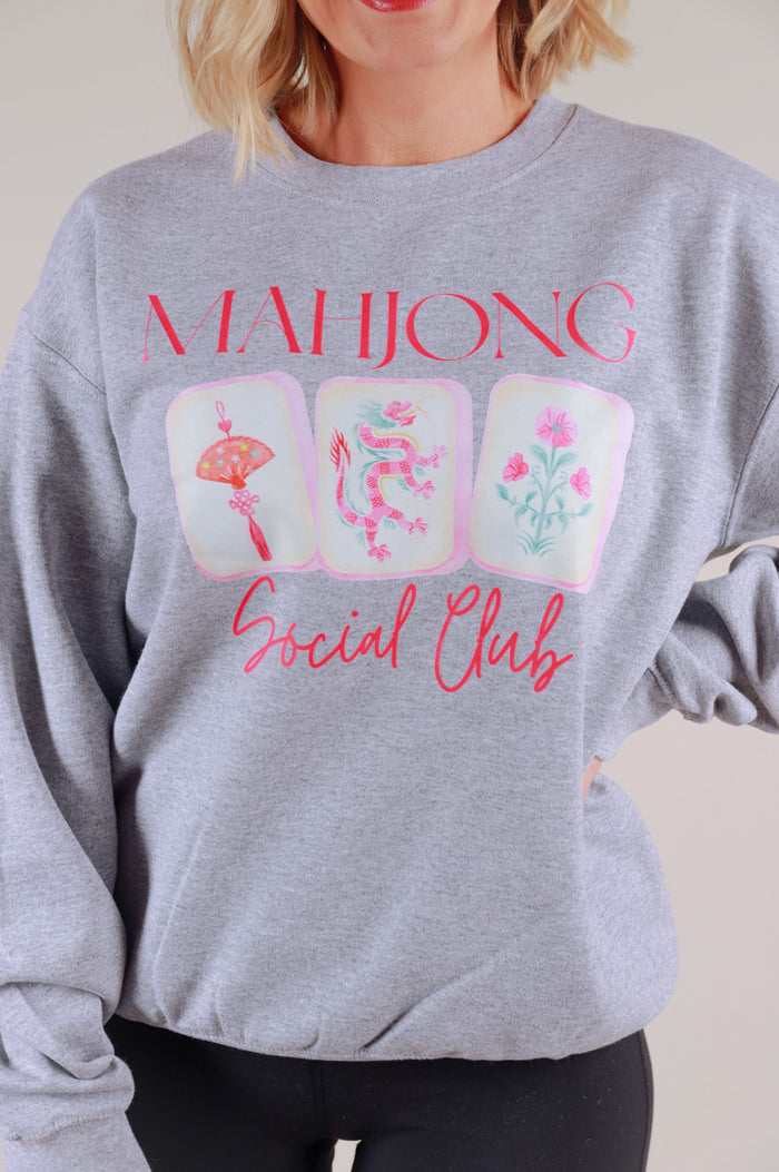 Mahjong Tiles Social Club Crewneck