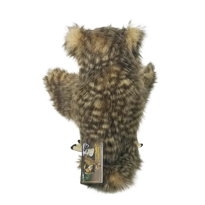 Owl handsa hand puppet back