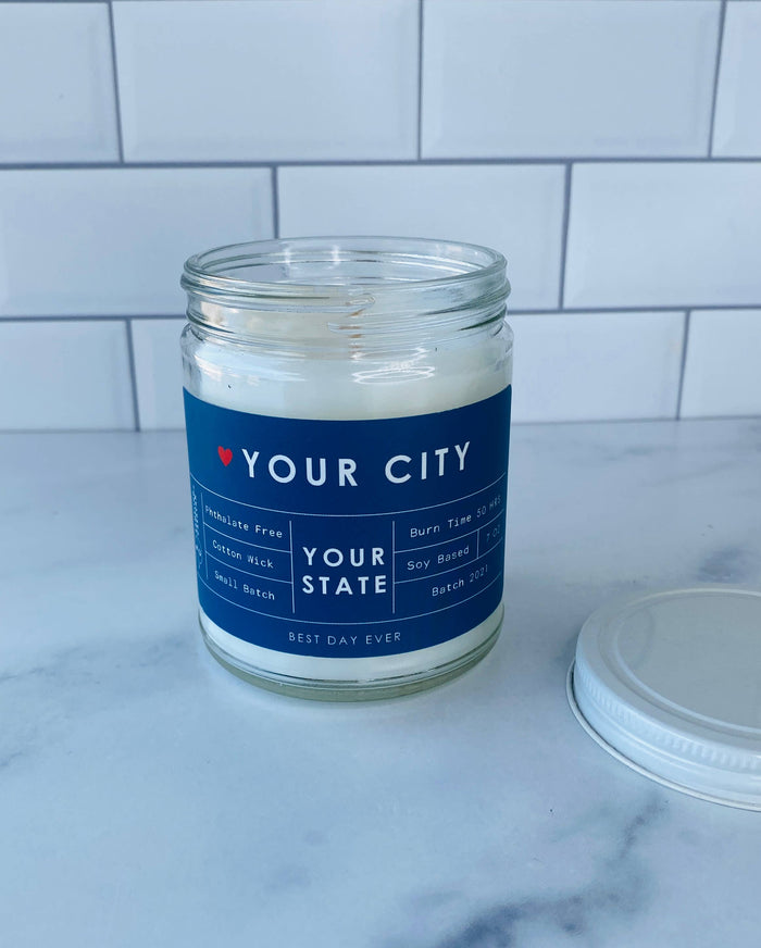 Rambling Caravan - Your City-Your State Custom Order Candle