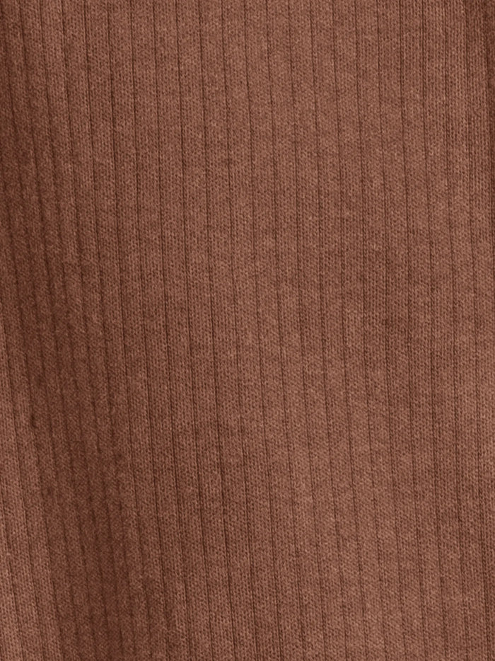 Ribbed Long Sleeve Jammies | Pecan