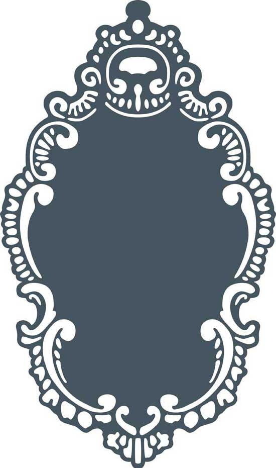Rococo Chalkboard Wall Decal