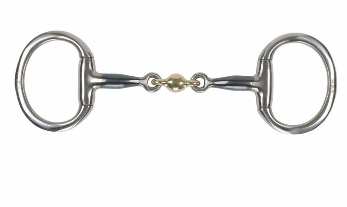 Shires Blue Sweet Iron Flat Eggbutt with Loz - Blue Sweet Iorn - 4.5