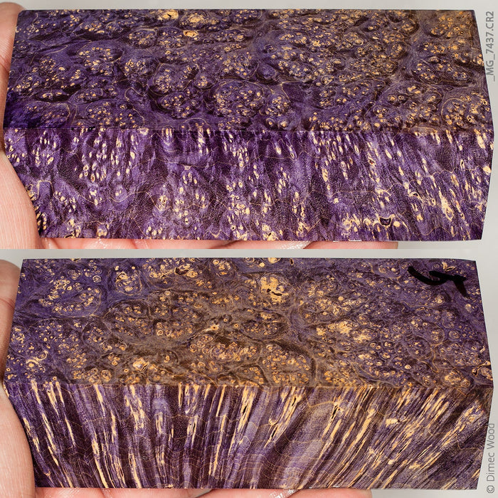 Stabilized wood box elder burl block