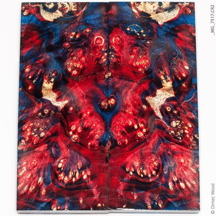Stabilized wood box elder burl panels