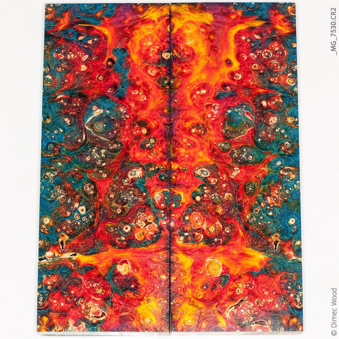 Stabilized wood box elder burl panels