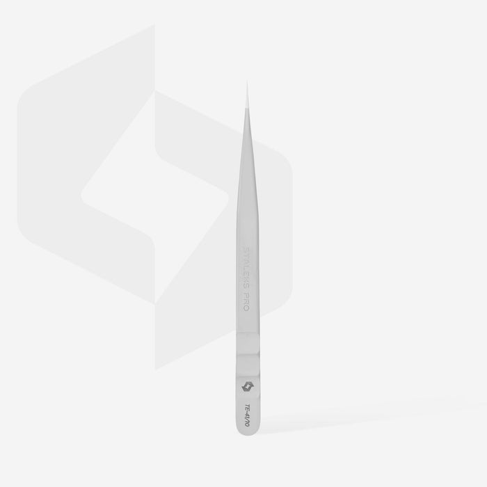 Staleks Professional Eyelash tweezers EXPERT 41 TYPE 10 (Straight) Eyebrow tweezers Staleks