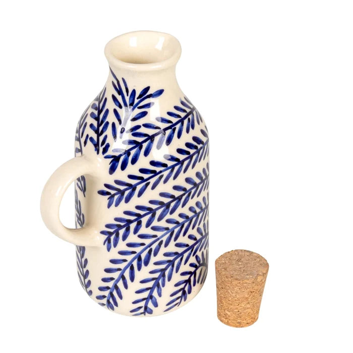 Stoneware Oil Cruet with Cork - Findlay Rowe Designs