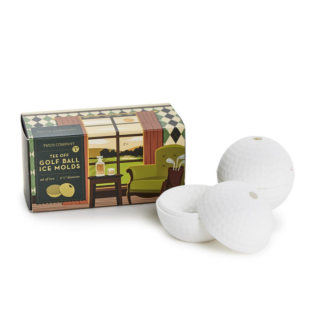 Tee Off - Set of 2 Golf Ball Ice Mold - Findlay Rowe Designs