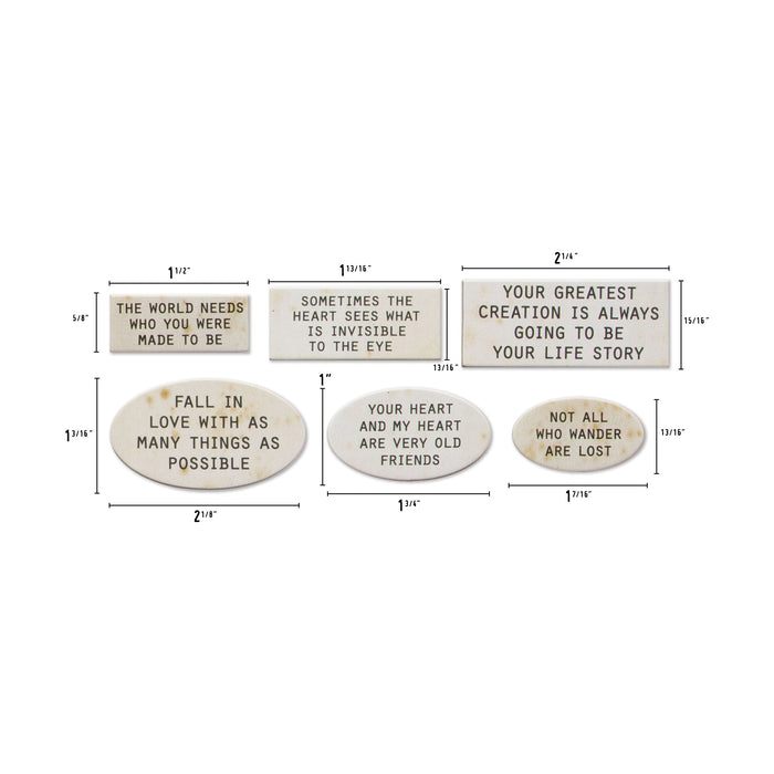 Tim Holtz Quote Chips, Labels