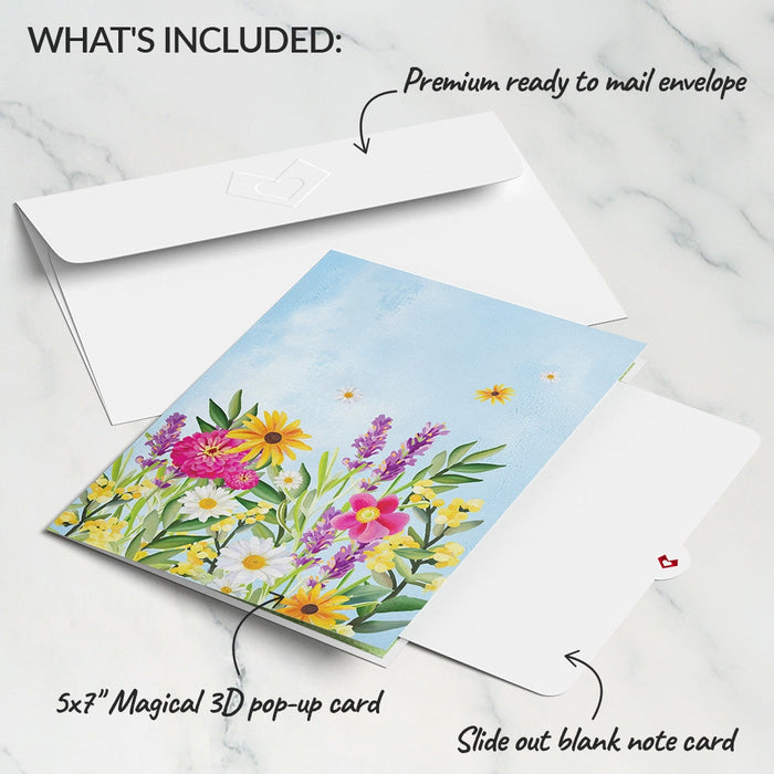 Vibrant Garden Blooms Lovepop Card