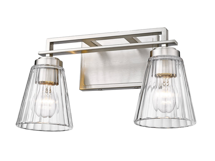 Vanity Z-Lite 823-2V-BN Brushed Nickel Lyna 2 Light Vanity Z-Lite