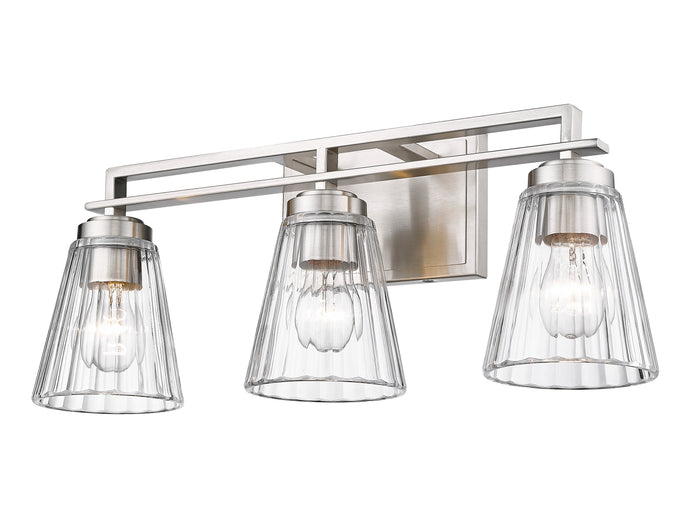 Vanity Z-Lite 823-3V-BN Brushed Nickel Lyna 3 Light Vanity Z-Lite
