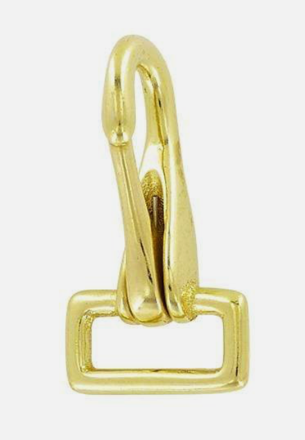1" Solid Brass Halter Snap