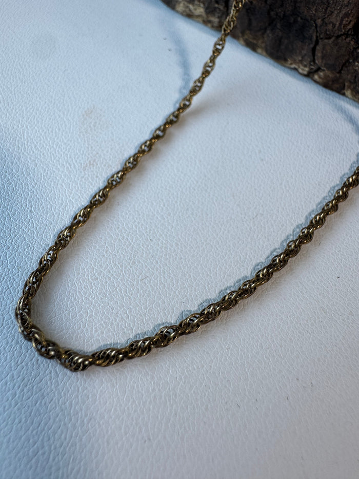 12K Gold Fill Long Chain Necklace