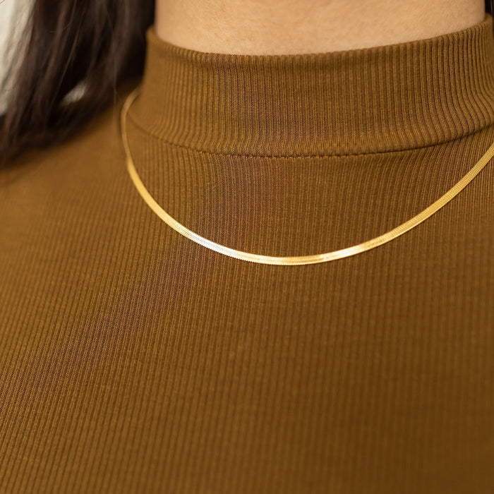 19" 18K Gold-filled Snake Chain