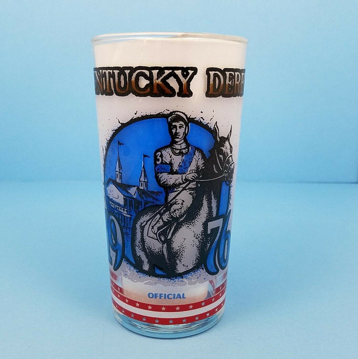 1976 Kentucky Derby 102 Mint Julep Beverage Glass, Winner Was Bold Forbes