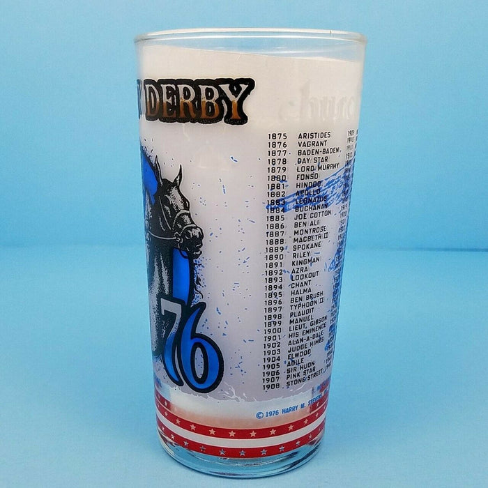 1976 Kentucky Derby 102 Mint Julep Beverage Glass, Winner Was Bold Forbes