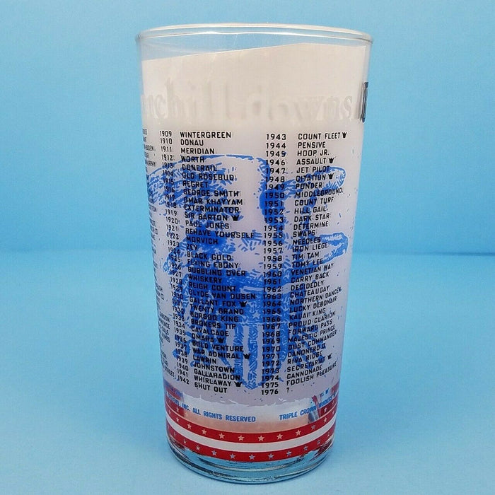 1976 Kentucky Derby 102 Mint Julep Beverage Glass, Winner Was Bold Forbes