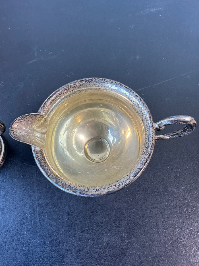 2-Piece Hamilton Sterling Silver Weighted Creamer & Sugar