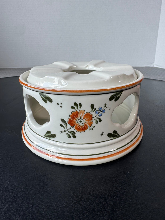 2-Piece Villeroy & Boch Alt Amsterdam Floral China Warmer Stand (H)