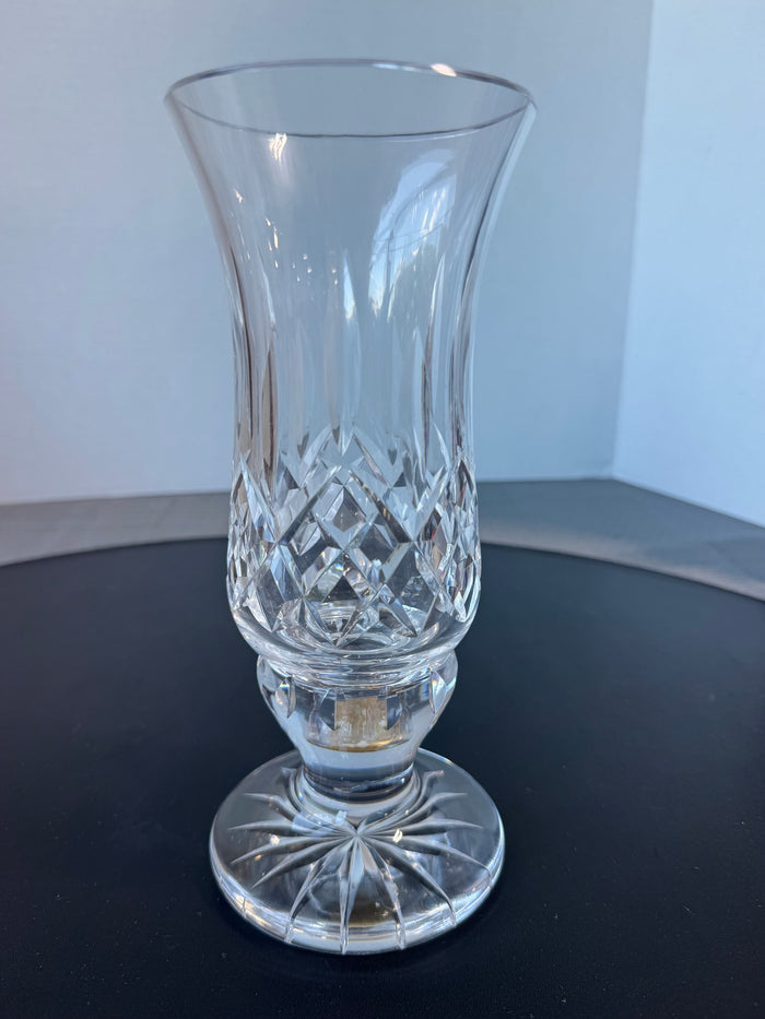 2-Piece Waterford Crystal Lismore Hurricane Candle Lamp