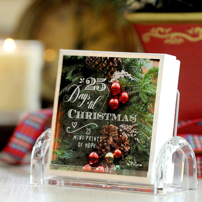 25 Days 'til Christmas Boxed Mini Print Collection w Acrylic Holder