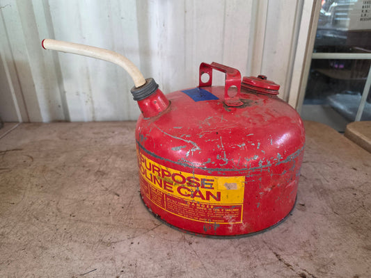 2.5 Gal MetalGas Can (about 1/4 full)