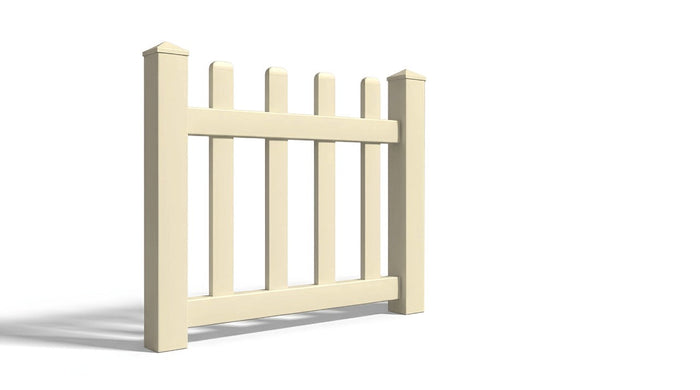 3' Tall x 3' Wide Single Swing Vinyl Gate For Vinyl Fences (AFC-11)