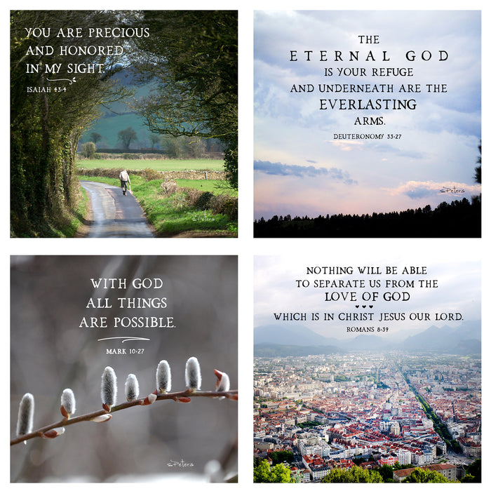 31 Days of Promises Boxed Mini Print Collection w Acrylic Holder