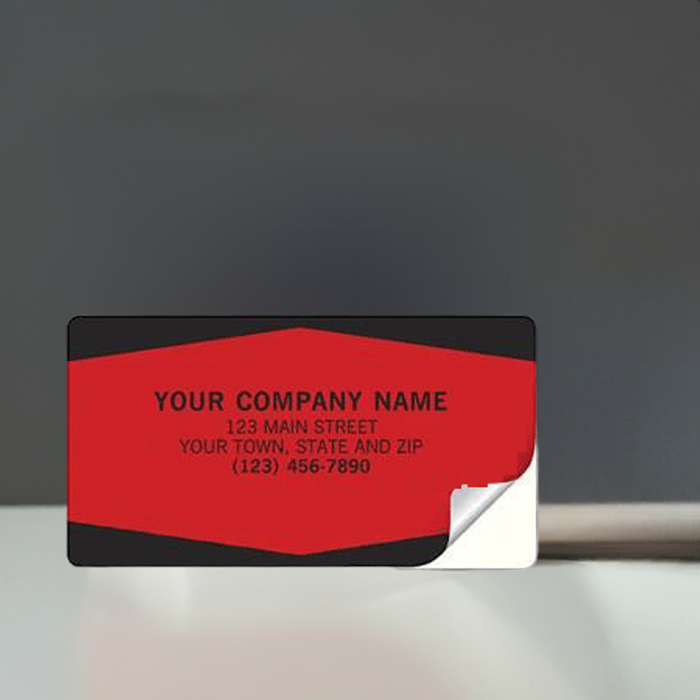 347A Fluorescent Red/Orange Label special wording3 1/2 x 1 7/8" QTY250