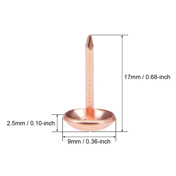 3/8" Copper Tacks QTY 50, 100