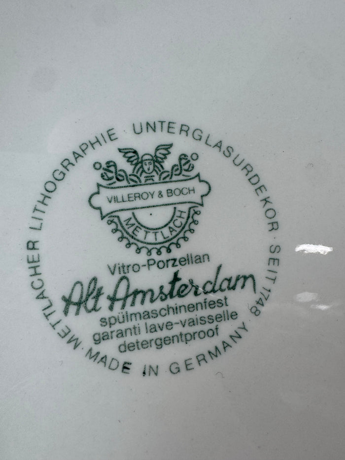 4-Piece Villeroy & Boch Alt Amsterdam Floral Dinner Plates (E)