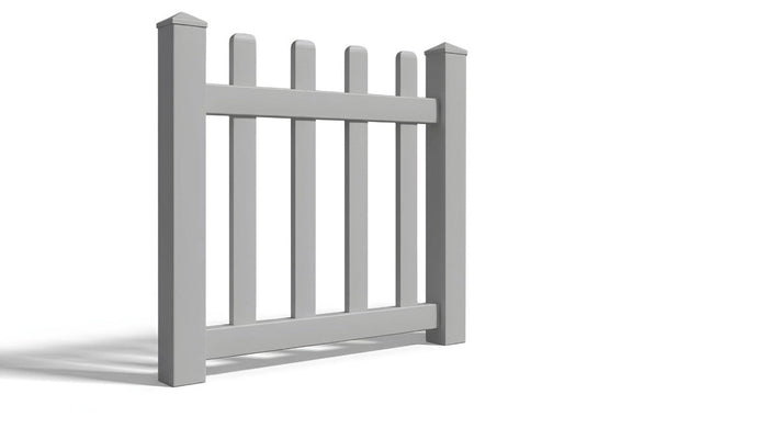 4' Tall x 3' Wide Single Swing Vinyl Gate For Vinyl Fences (AFC-15)
