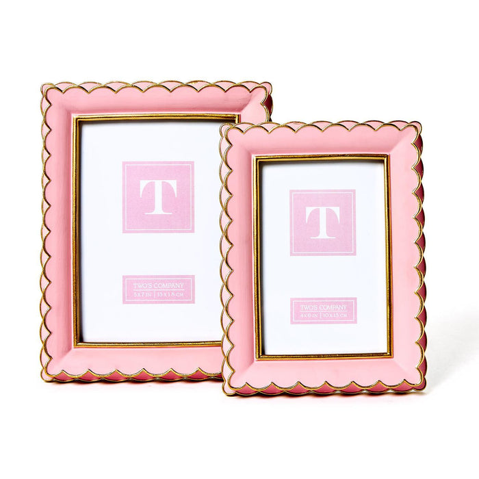 4x6 or 5x7 Frame - Pink and Gold - Findlay Rowe Designs